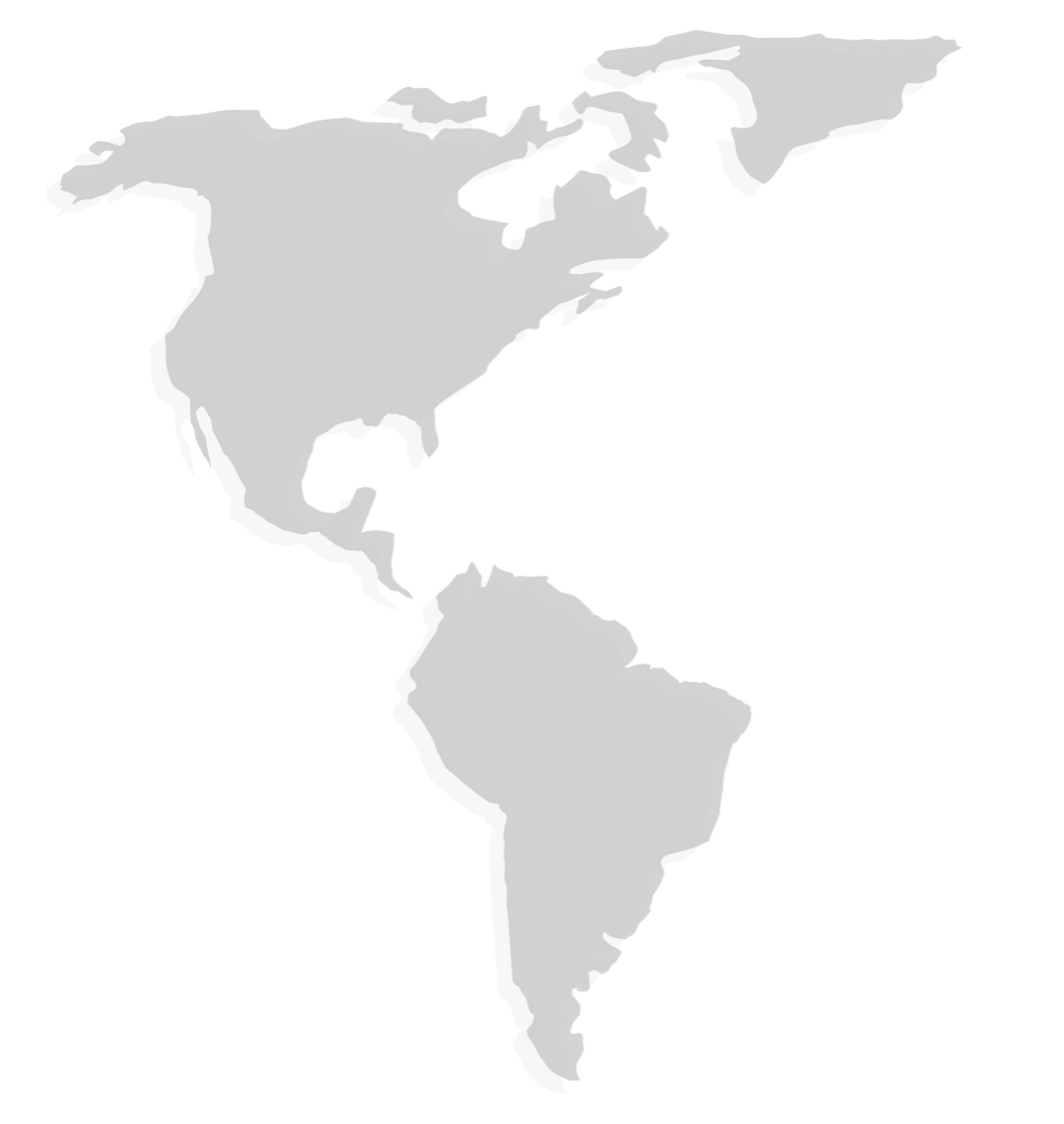 Map highlighting SiccaDania's presence across the Americas